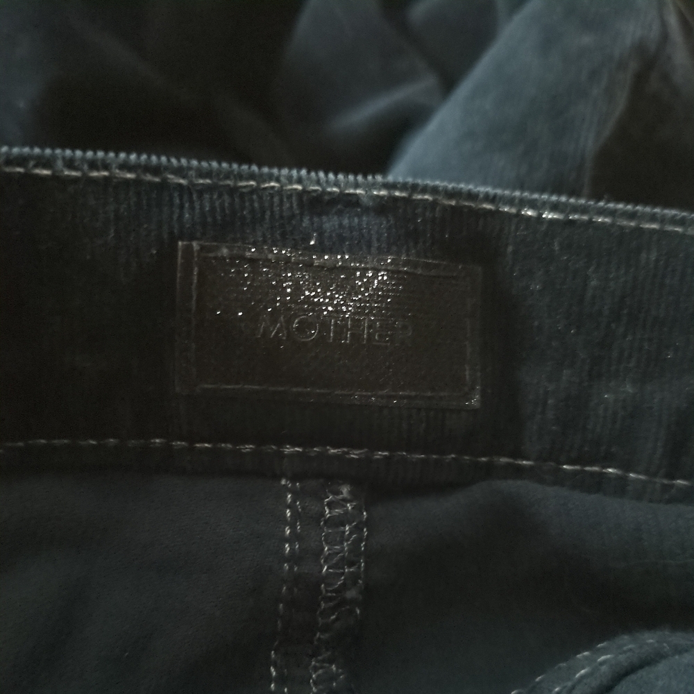 Mother "The Dropout" Corduroy Jeans In Deep Blue Size 25 - Picture 7 of 11